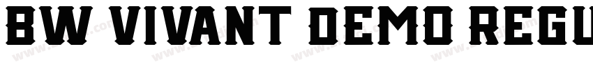 Bw Vivant DEMO Regul字体转换